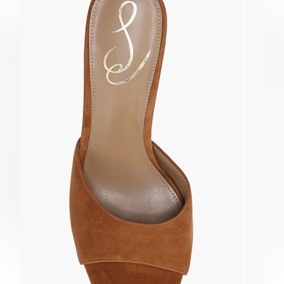 Sam Edelman Brown Suede Wedge Sandals - Picture 6 of 10